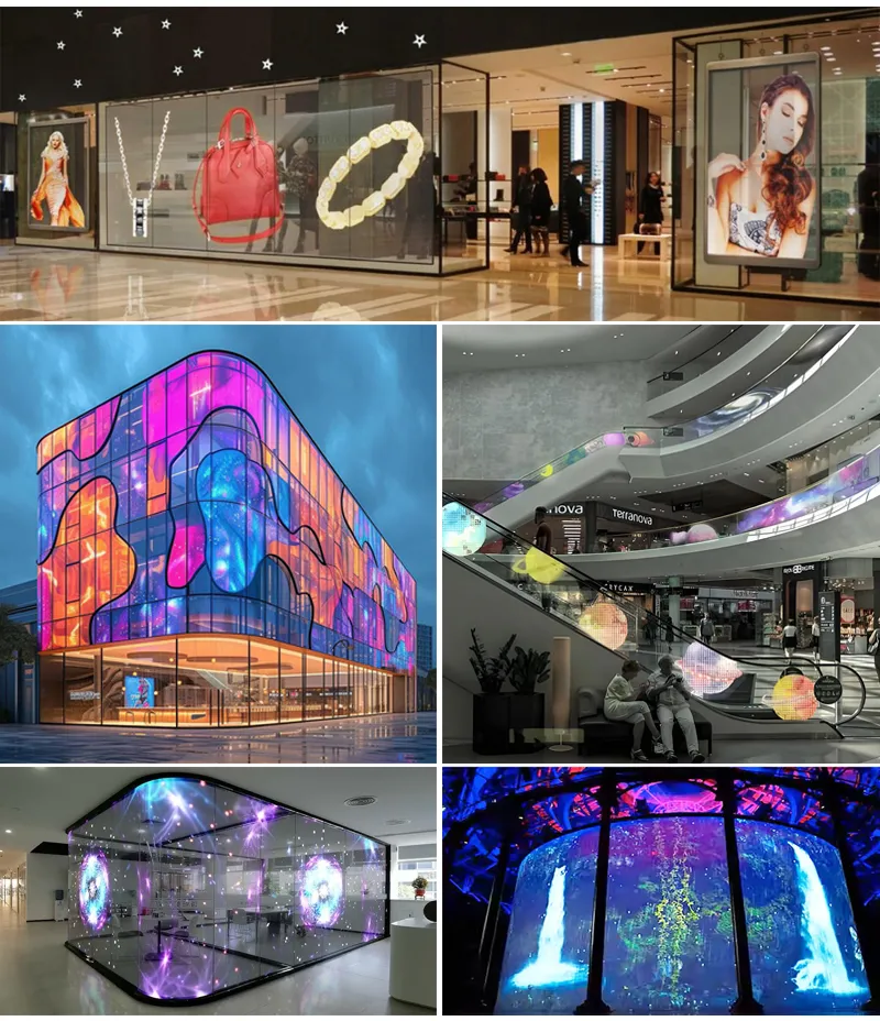 Applications of Holographic Transparent LED Screen