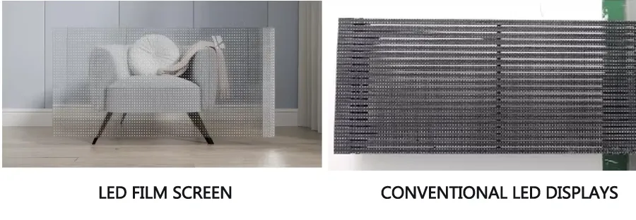Comparing LED Film with Conventional LED Displays