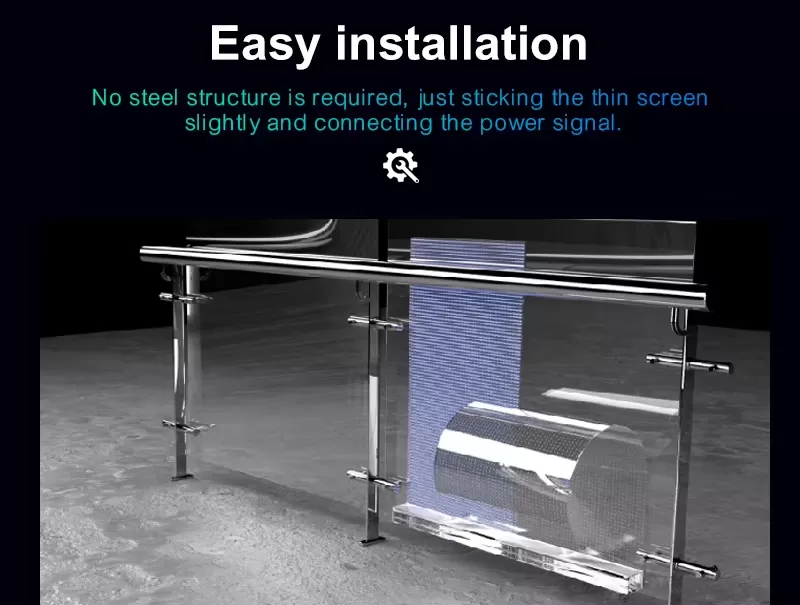 transparent led film screen