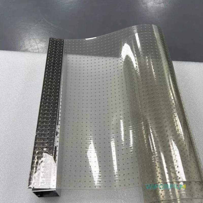 china transparent led window display