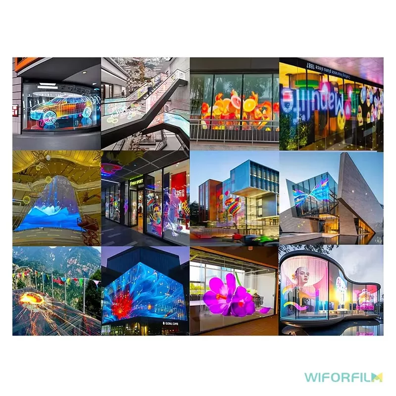 Transparent Flexible LED Film Displays