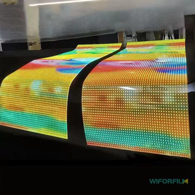 transparent LED film display