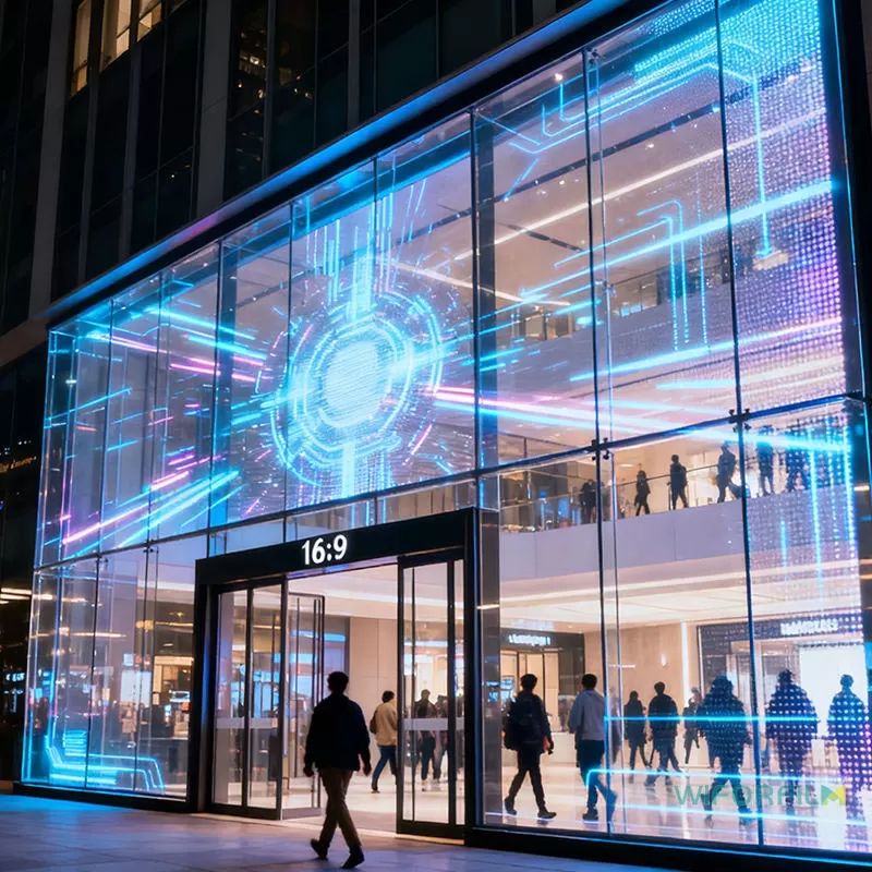 transparent LED film for windows